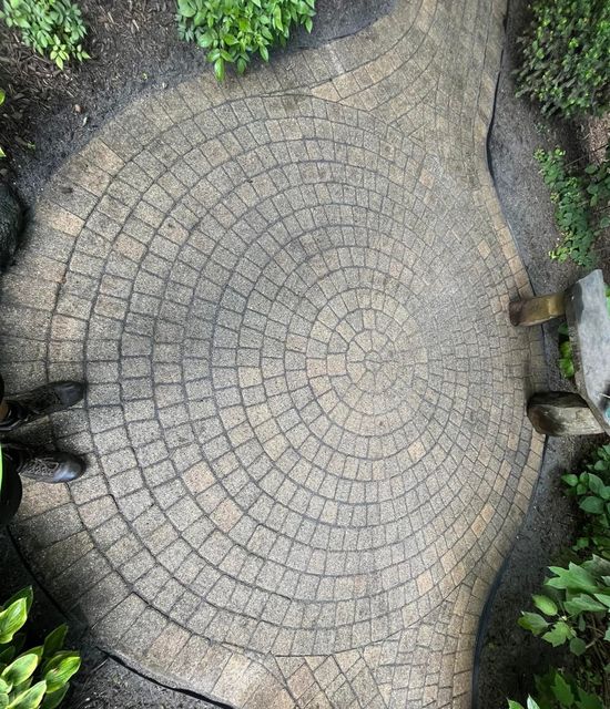 Brick
paver after restoration