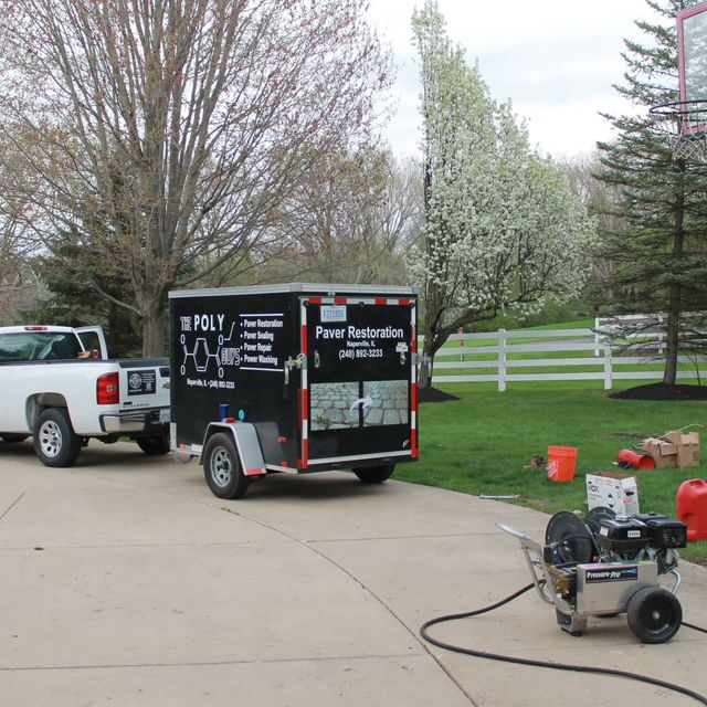 pressure washing deck